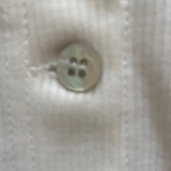 White Ruffled Button-Up Top - Picture 4 of 9